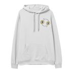 Exchange  Baskılı Beyaz Hoodie