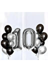 10 Yaş Doğum Günü Balon Seti