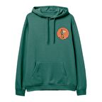 Explorer  Baskılı Yeşil Hoodie
