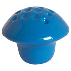 8 Adet Mavi Noktalı Mantar Düğme Kulp Çocuk Bebek Mobilya Çekmece Dolap Kapak Kulbu Metal Kulp Aksesuarları Vidalı