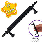 12 Adet Erciyes kulp Siyah 96 mm Kulp Mobilya Mutfak Dolabı Çekmece Dolap Kapak Kulpu Kulbu Metal Kulpları