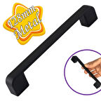 Oval Marmara Kulp 128 mm Siyah Mutfak Kulpu Çekmece Dolap Kapak Kulbu Metal  Mobilya Dolabı Kulpları 