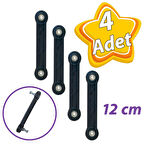 4 Adet Beşik Sallama Aparatı Siyah 12 Cm