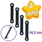 4 Adet Beşik Sallama Aparatı Siyah 14.5 Cm