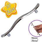 Ördek kulp Krom 96 mm Kulp Mobilya Mutfak Dolabı Çekmece Dolap Kapak Kulpu Kulbu Metal Kulp(20 Adet)