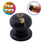 Asya Kulp Siyah Polimer Düğme Kulp Siyah Tabla Mobilya Mutfak Dolabı Çekmece Kulbu Kulpları