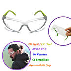 Bisiklet Gözlüğü Motorcu Rüzgar Koruyucu Ayarlanabilir Saplı Uv Koruyuculu Şeffaf Gözlük