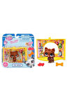 Sunman Littlest Pet Shop Minişler Figür Set Pet Nook G7#60 Kedi Kahverengi 00594