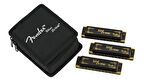 Fender Blues DeVille Harmonicas - 3 Pack with Case Mızıka Seti