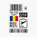 Bucharest Henri Coandă International Sticker Etiket 19CM
