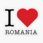 I love Romania Romanya Sticker 19CM Araba Etiket Yapıştırma