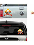 Offroad Adventure Wild Kamp Karavan Sticker 19CM