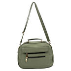 SİA ÇANTA Kabartma Yazı Detaylı Çapraz & El Tutma Askılı  Dört Gözlü Kullanışlı Şık Çanta