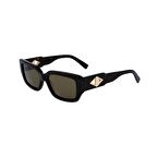 Lacoste L6021S 214 55 Kadın Kırçıllı Kahverengi Kemik Güneş Gözlüğü