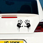 Halloween Sticker Yapıştırma Araba Siyah Renk 25Cm