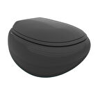 Bocchi Strata Asma Rimless Klozet Parlak Siyah Kapak Dahil 1412-005-0128