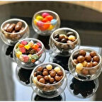  6lı ı Çift Cidarlı Mini Sosluk Drajelik Lokumluk