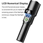 Gold Orion OR-508 Şarj Göstergeli Ekranlı Tg Led En Güçlü El Feneri ZOOM özelliği