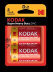 KODAK 2 ADET ÇINKO KARBON BLISTER BÜYÜK PIL
