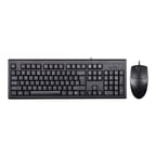 Q TR Usb Kablolu Klavye + Mouse Set Siyah KM-72620D