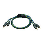 FOR-X X-1122G-1 METRE KALİTELİ PROFESYONEL-BAKIR RCA ANFİ KABLOSU