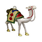 Metal Kristal Taş İşlemeli Dekoratif Deve Biblosu - Şık ve Benzersiz Tasarım