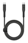 Flow USB 3.2 2M 240W Type-C to Type-C PD Hızlı Şarj Kablo - Siyah