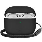 Uniq Lyden DS AirPods 4 (4.Nesil) Deri Kılıf - Siyah