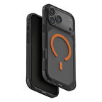 Uniq Combat Active iPhone 17 Pro MagSafe Kılıf - Siyah-Turuncu