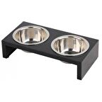 11125-Pawise Ayaklı İkili Mama Kabı 2x200 Ml