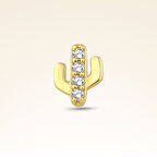 0,04 Karat Pırlanta Taşlı Kaktüs Piercing