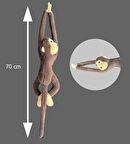 Peluş Maymun, Elleri Yapışabilen Uyku ve Oyun Arkadaşı -70 cm 