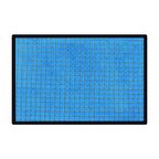 Turkuaz Benekli Toz Kontrollü PVC Tabanlı Nem Alıcı Kapı Önü Paspası