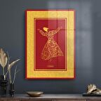 Decovetro Cam Tablo Mevlana Dini İslami Tablo