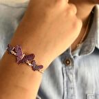 3 Lü Kelebek Bileklik