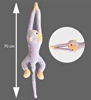 Elleri Yapışan Oyun Ve Uyku Arkadaşı 70 Cm Peluş Maymun Oyuncak - Hediyelik - Aksesuar Ve Süs - Oyun Ve Uyku Arkadaşı