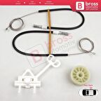 Fiat Abarth Punto Grande Evo MK3 199 2005-2024 51723327 İçin Elektrikli Arka Sağ Kapı Cam Kriko Seti