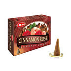 Hem Cinnamon Rose Konik Tütsü 10 Adet