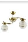 eskitme gold boyalı 2'li avize