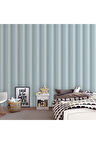 Nötr Renkli Çizgili Duvar Kağıdı - Açık, Gri, Mavi, Adakids 8908-2