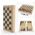 Ahşap Satranç Ve Tla Seti Alk4235