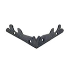 Antika Tarz Dekoratif Pirinç Lale Köşe Gönye - Yan, 105x105 Mm, Oksit
