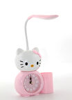 Hello Kitty Masa Lambası Saat Ve Kalemlik Alk2584