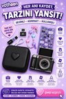 4k Çantalı Dijital Retro Video Kamera 48mp 16x Zoom Işıklı (32gb) Kart Dijital Fotoğraf Makinesi Siyah
