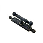 Antika Tarz Dekoratif Pirinç Misket Pencere Kolu - 165x32 Mm, Oksit