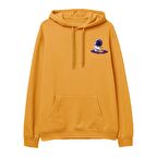 Astro-6 Baskılı Hoodie-Portakal