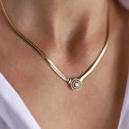 Circle Snake Baget Kolye