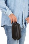 Np 507 Erkek Deri Portföy Clutch Traş Kozmetik Bakım ve Günlük El Çantası SİYAH
