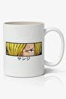 One Piece Anime Sanji Temalı Baskılı Kişiye Özel Kupa Bardak - Sevgiliye Arkadaşa Hediye
