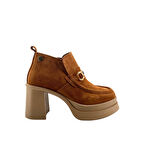 Albini 26102054S Hakiki Süet Deri Kadın Topuklu Bot